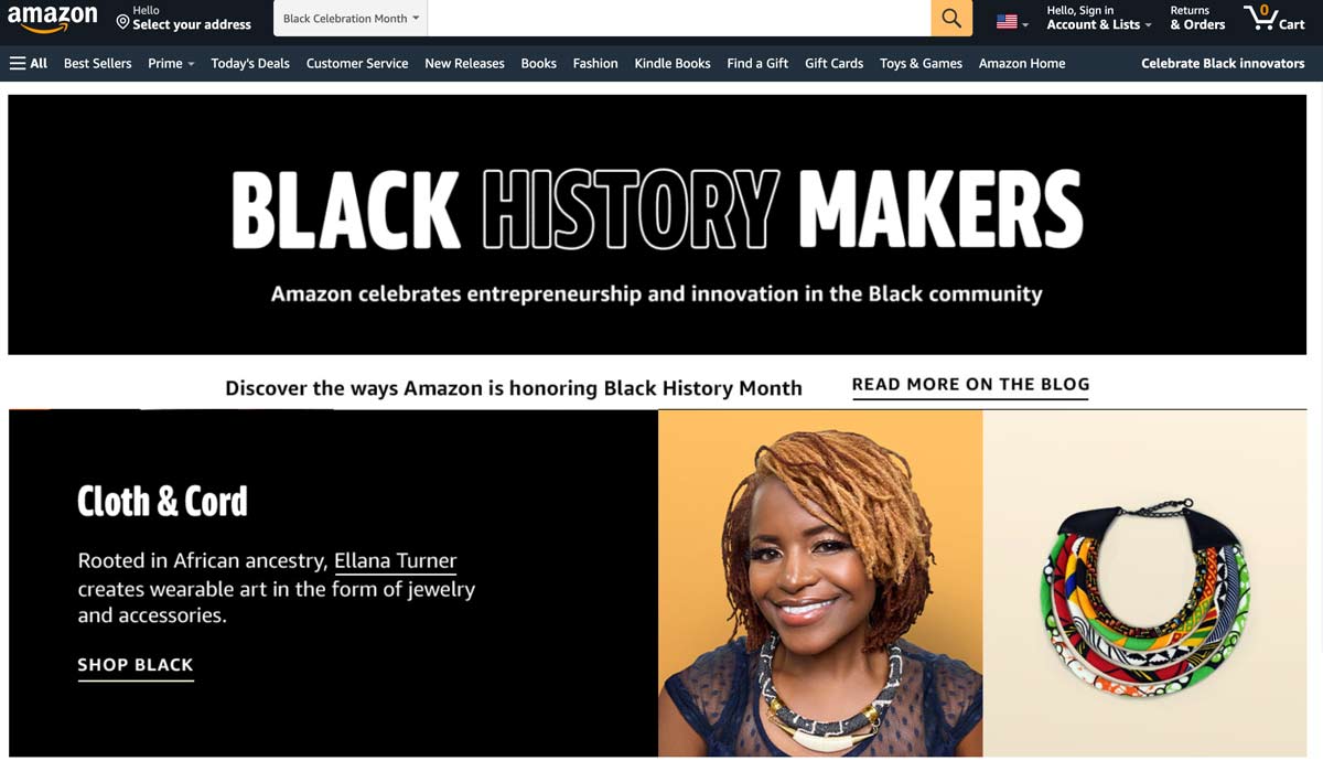 Amazon Feature - Black History Makers