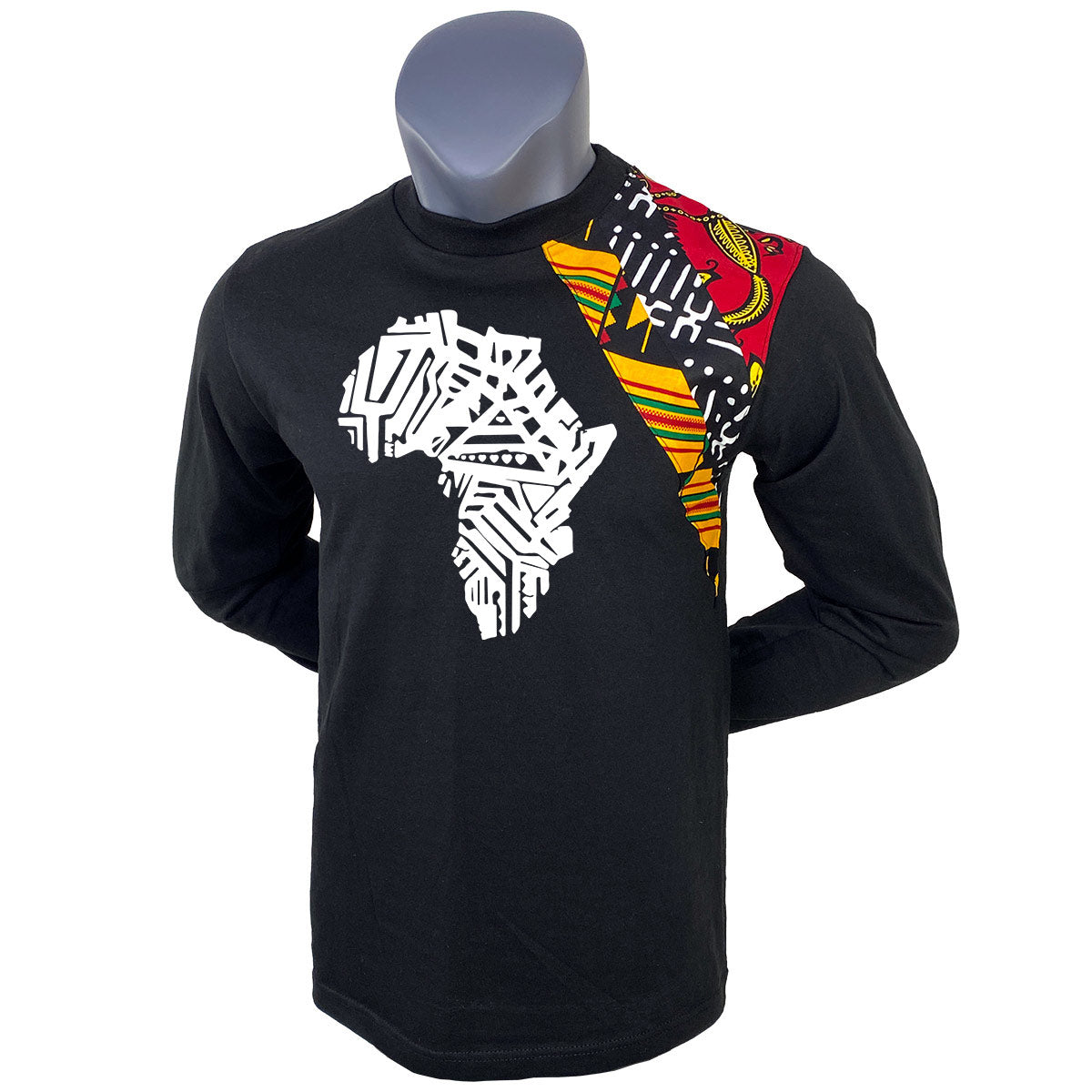 Black Africa Map Long Sleeve Tshirt |Unique Shirt Black History