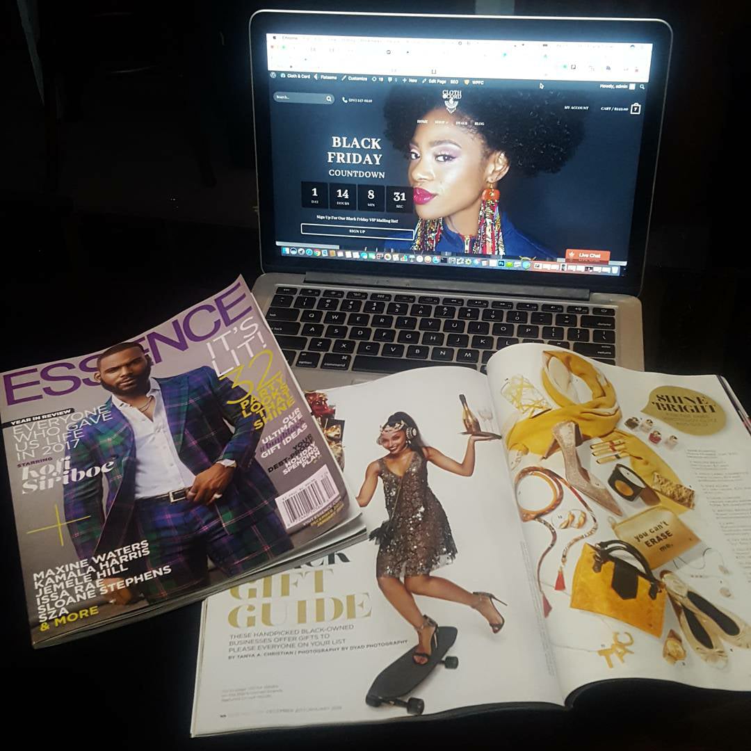 Feature in the December Issue of Essence Magazine