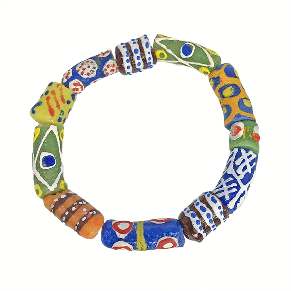 Ghanaian Glass Beads Bracelet – Chic & Charming Beads