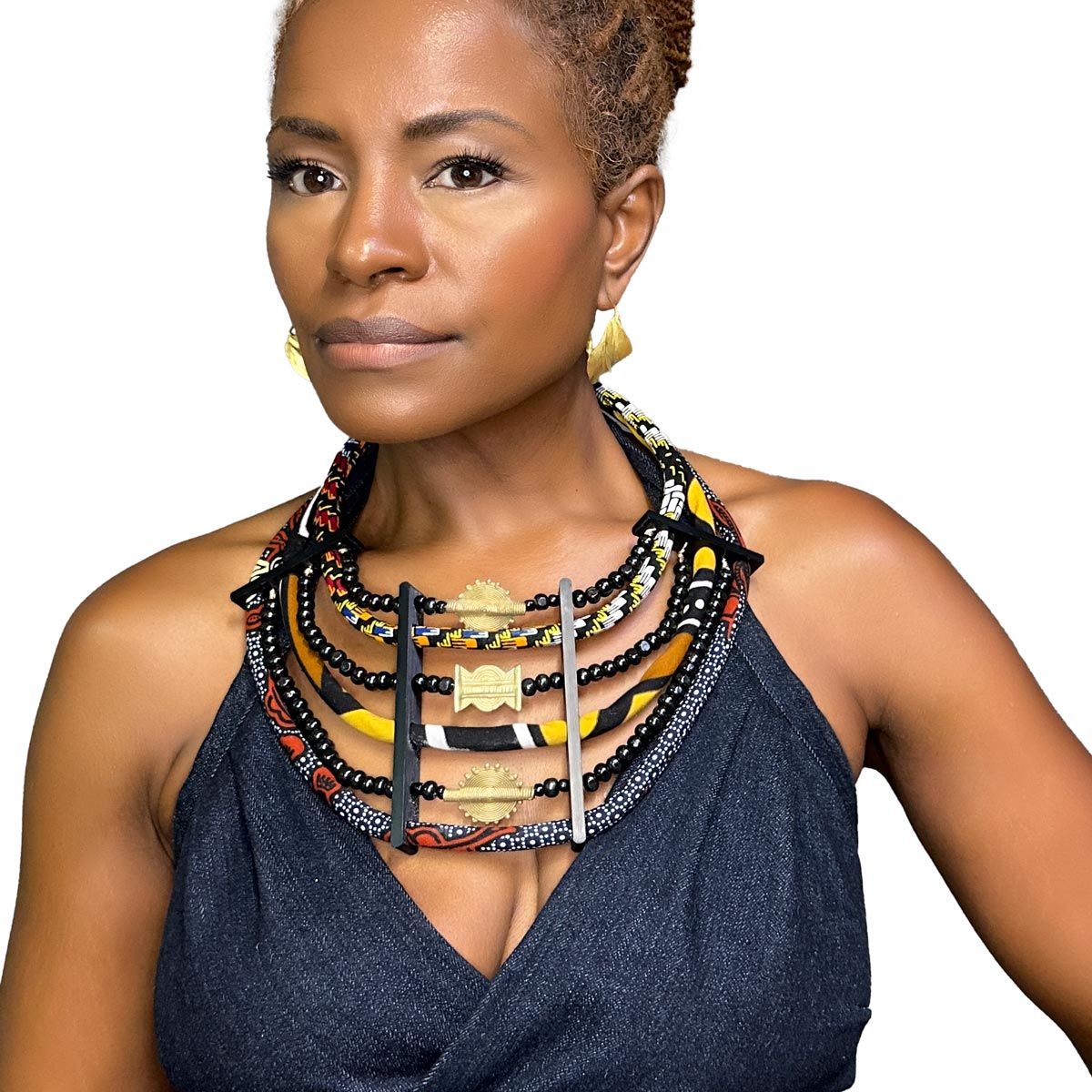 Hemaa Nhyira Necklace | African Queen Statement Necklace |African