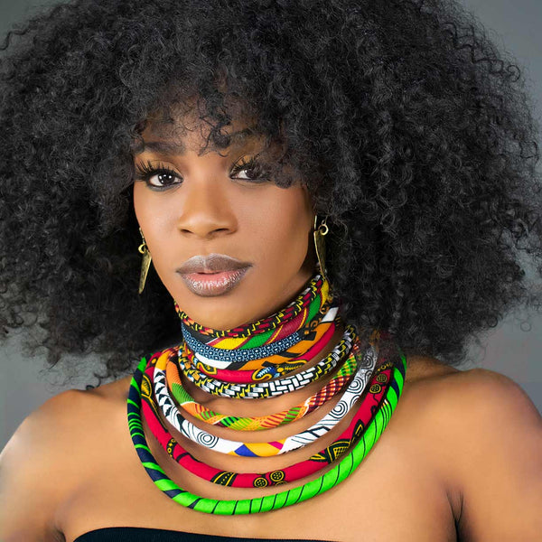 African Jewelry for Women African Wax Necklace Queen Africa